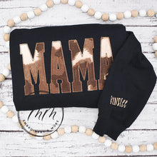 Load image into Gallery viewer, Mama Cow Print Sweatshirt - MULTIPLE COLOR OPTIONS