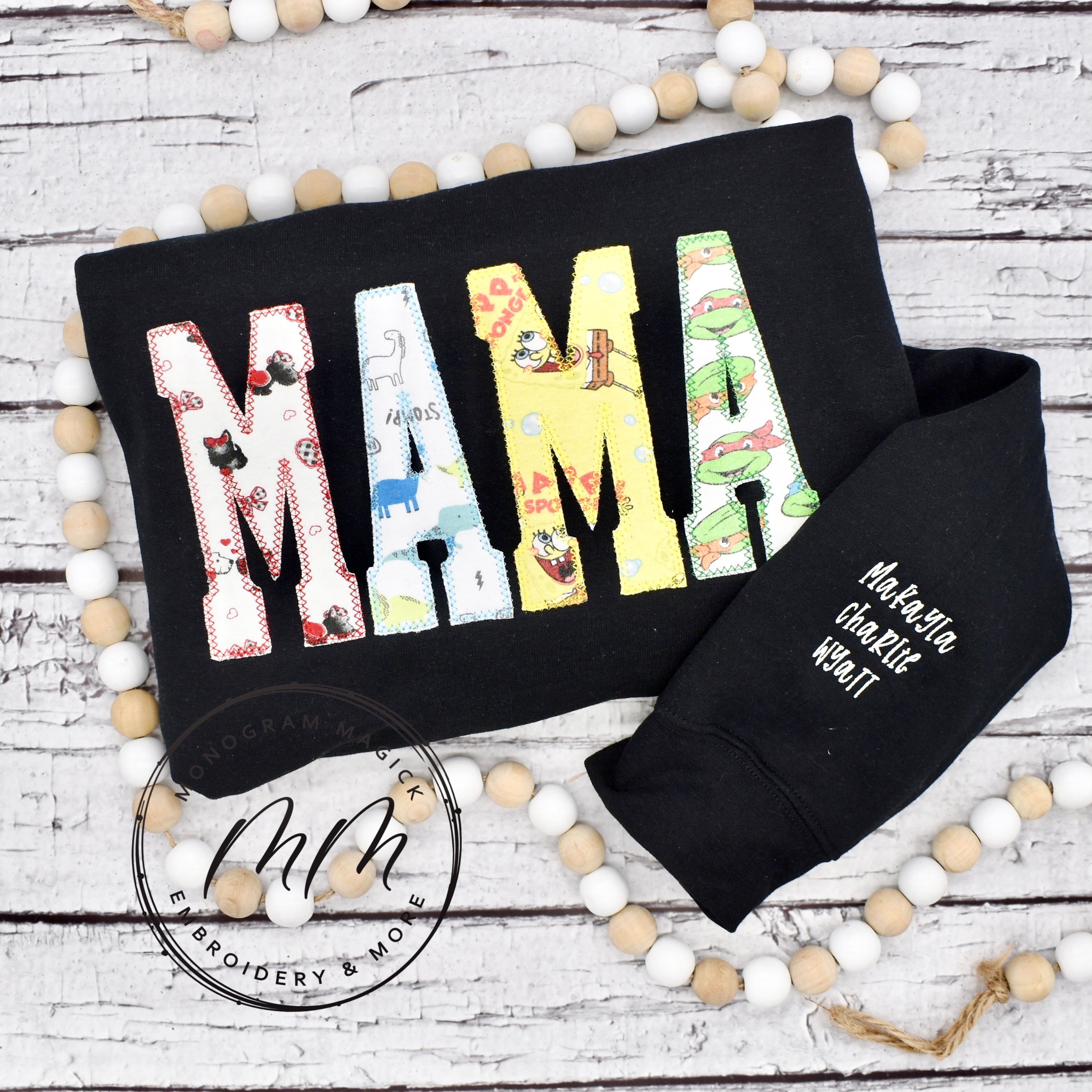 Baby Onesie Mama Sweatshirt – Monogram Magick