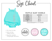 Load image into Gallery viewer, Monogrammed Ruffle Baby Bubble