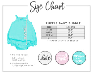 Monogrammed Ruffle Baby Bubble