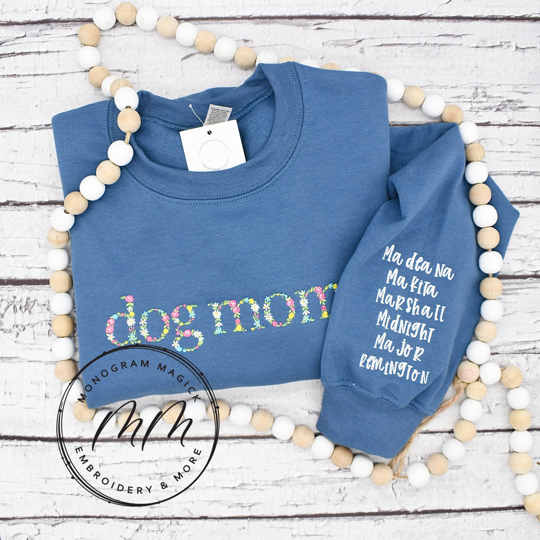 Floral Dog Mom Sweatshirt