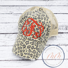 Load image into Gallery viewer, Distressed Leopard Hat