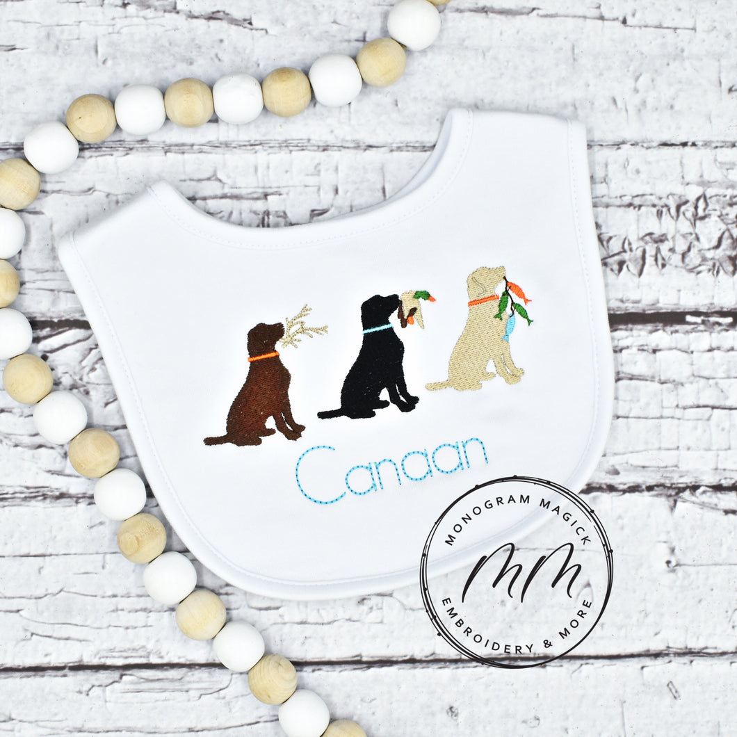 Lab Trio Bib & Burp Set