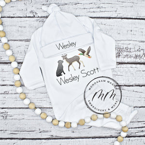 Lab, Duck, and Deer Baby Set