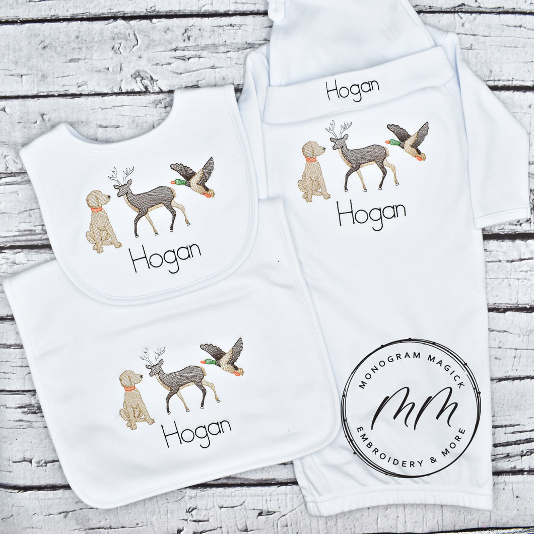 Doodle, Duck, and Deer Baby Set