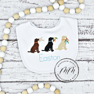 Lab Trio Bib & Burp Set