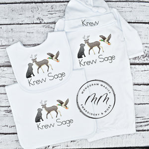 Lab, Duck, and Deer Baby Set