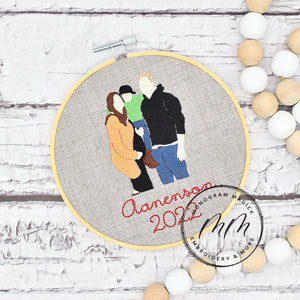 Custom Family Portrait Ornament