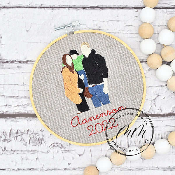 Custom Family Portrait Ornament