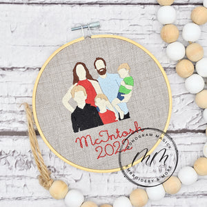 Custom Family Portrait Ornament