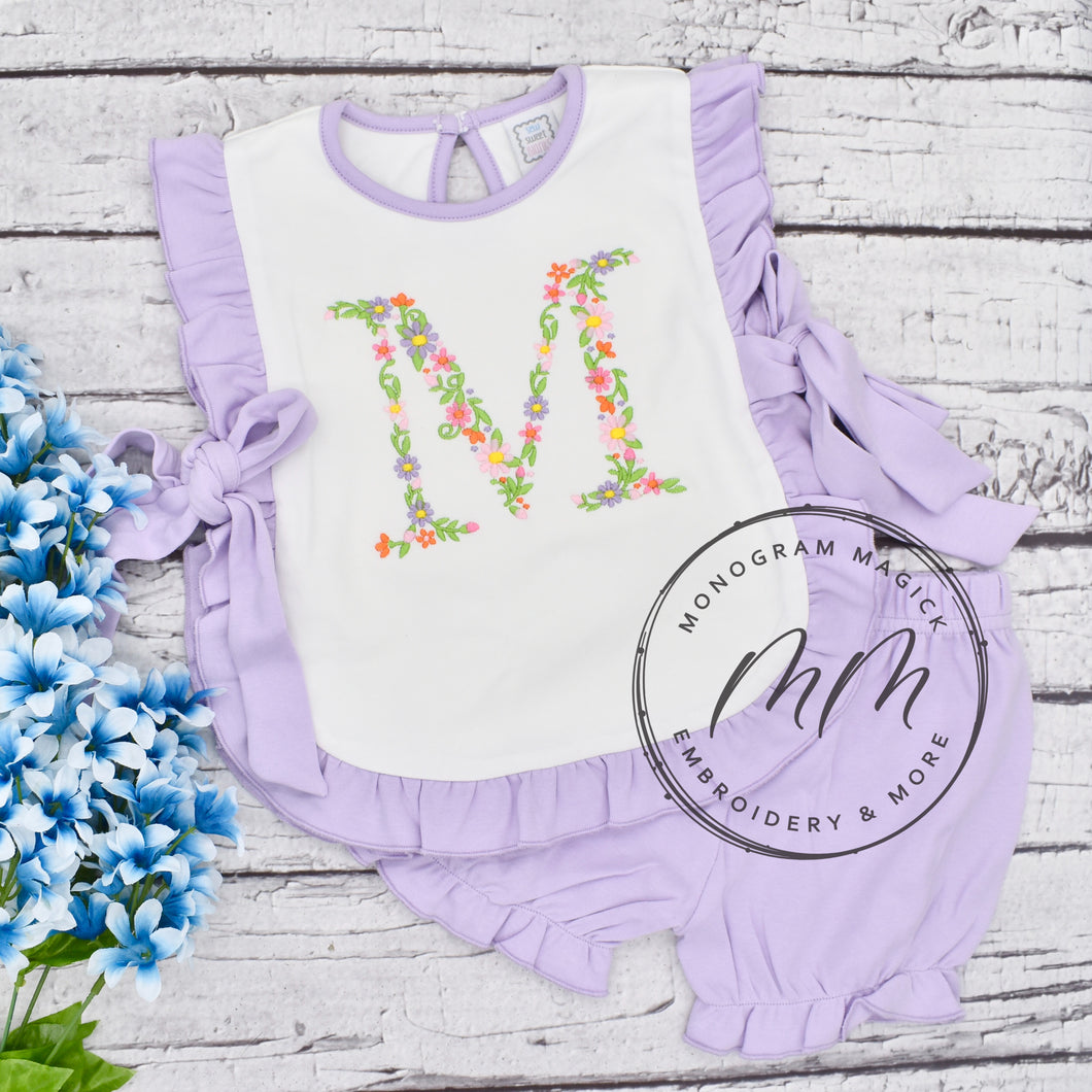 Personalized Ruffle Apron and Shorts Set