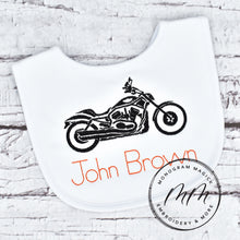 Load image into Gallery viewer, Motorcycle Bib &amp; Burp Set