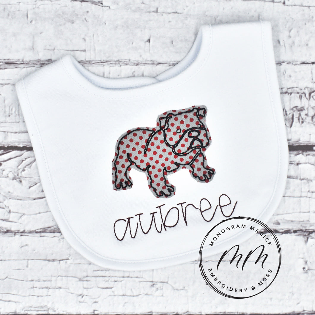 Bulldog Bib & Burp Set