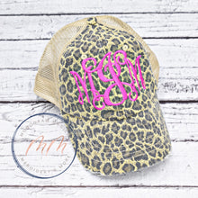 Load image into Gallery viewer, Distressed Leopard Hat