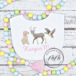 Doodle with Bow, Duck, and Deer Baby Set